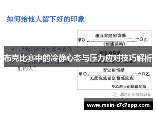 布克比赛中的冷静心态与压力应对技巧解析